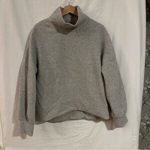 Cozy Gray Mockneck Sweater